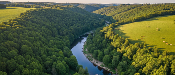 Paysage Limousin 1 Bandeau acceuil synthétisant services de PPD Médiation